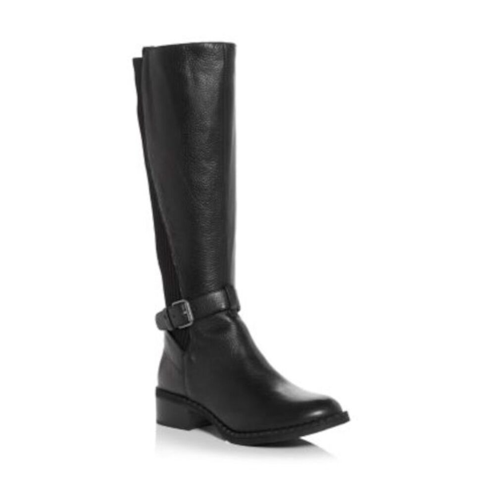 GENTLE SOULS KENNETH COLE Womens Black Buckled Back Pull-Tab Best Moto 6.5 M